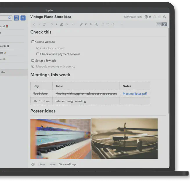 Free your notes with Joplin